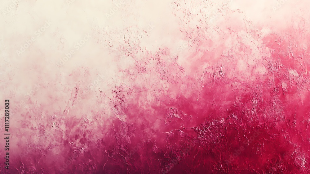 Obraz premium A gentle blush pink gradient blending seamlessly into pale cream, highlighted by soft digital noise for texture, glowing edges for an ethereal and sophisticated vibe, hd digital artwork. --ar 16:9