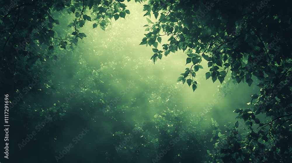 A lush gradient of forest green hues fading into misty lime tones, scattered with fine digital noise resembling dew-dusted leaves, glowing lightly, hd digital artwork. --ar 16:9 A lush gradient of forest green hues fading into misty lime tones, scattered with fine digital noise resembling dew-dusted leaves, glowing lightly, hd digital artwork. --ar 16:9