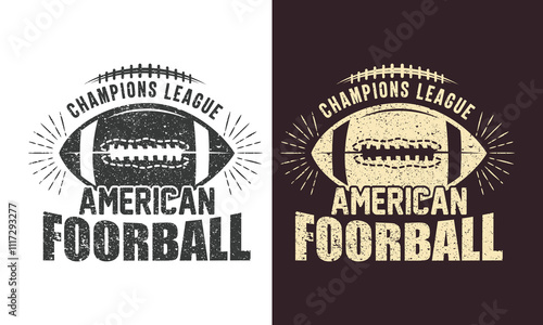 Grunge american football t-shirt design, Vintage american football t-shirt svg, American football league t-shirt svg.