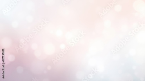 Soft, ethereal bokeh background with delicate, blurred circles of light in shades of white, pink, and blue.