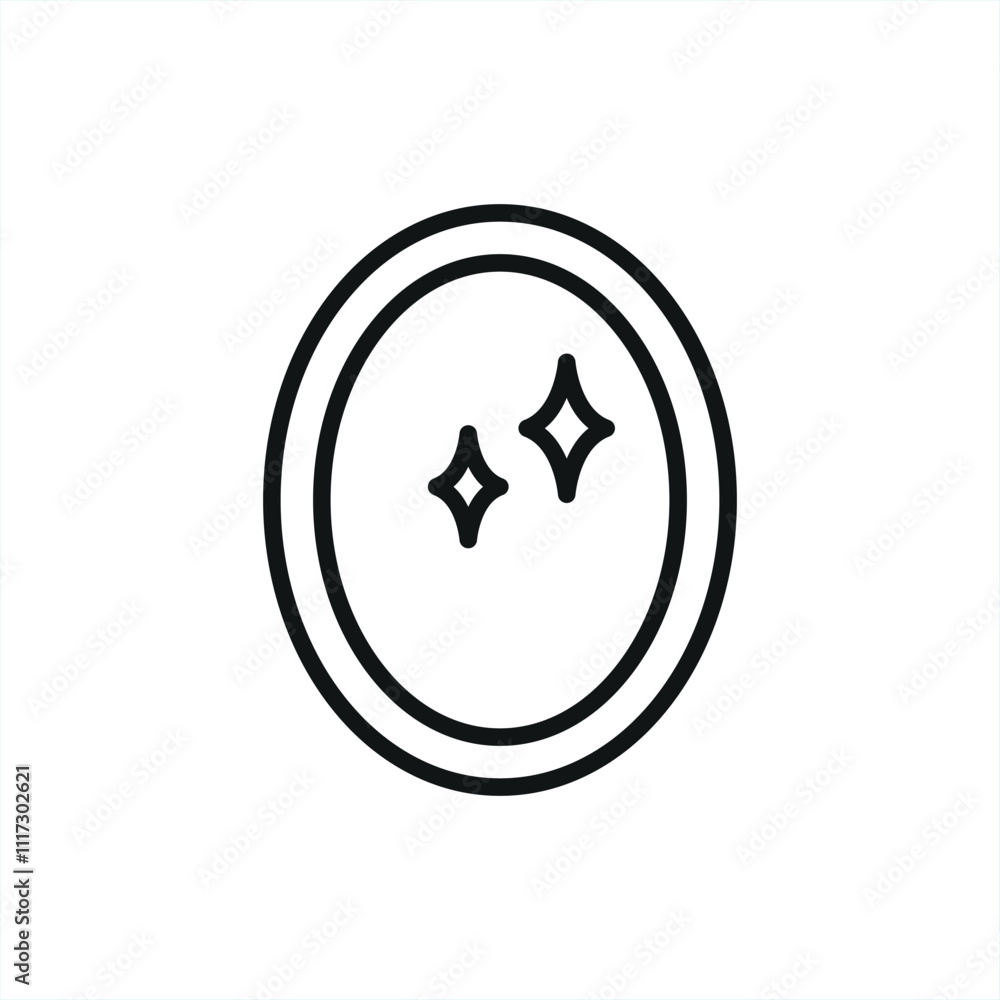 Mirror icon vector basic design simple and modern Mirror icon vector basic design simple and modern