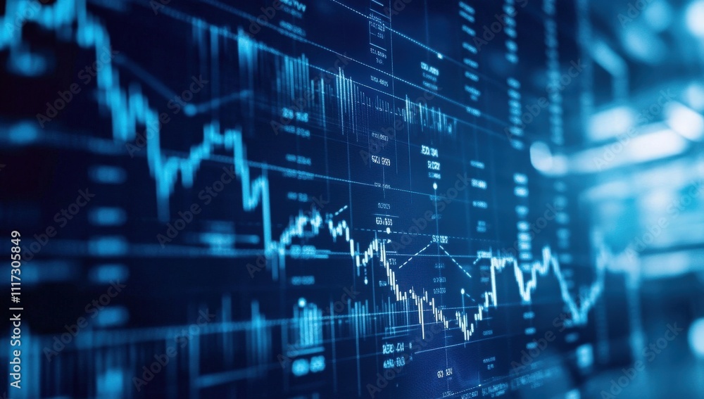 Stock Market Graph Featuring Upward and Downward Arrows Stock Market Graph Featuring Upward and Downward Arrows