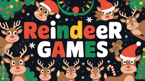 Festive Reindeer Games Christmas Holiday Fun