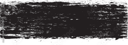 Brush paint .Grunge Paint Roller . Vector brush Stroke . Distressed banner . Black stripe with rough edges. paintbrush design element . Gradient brush . Bulge line . Distress textured stroke