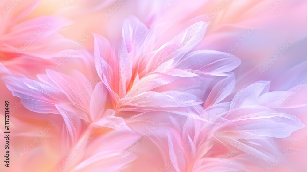 Delicate Pink Flower Petals Softly Blurred Delicate Pink Flower Petals Softly Blurred
