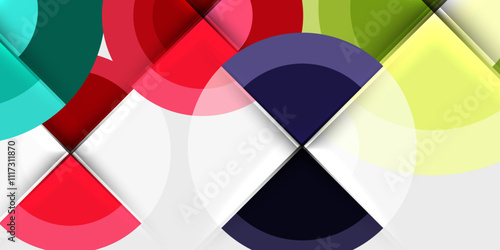 Target circle geometric abstract shapes. Vector Illustration For Wallpaper, Banner, Background, Card, Book Illustration, landing page