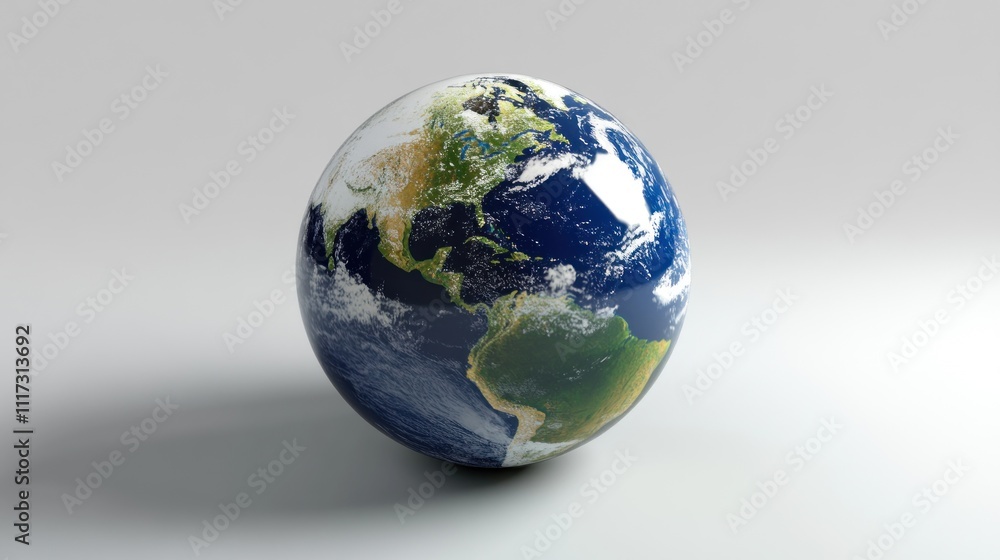 Earth Depicted As An Oval Shaped Globe Earth Depicted As An Oval Shaped Globe