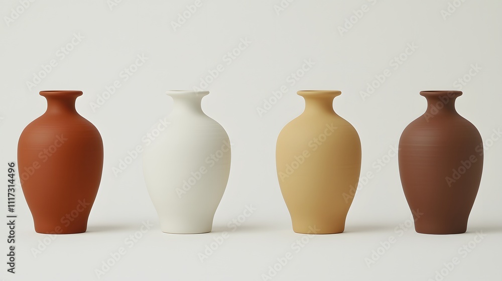 vase with a matte finish, showcasing a sleek design, positioned on a white backdrop. Ceramic appliances vase with a matte finish, showcasing a sleek design, positioned on a white backdrop. Ceramic appliances