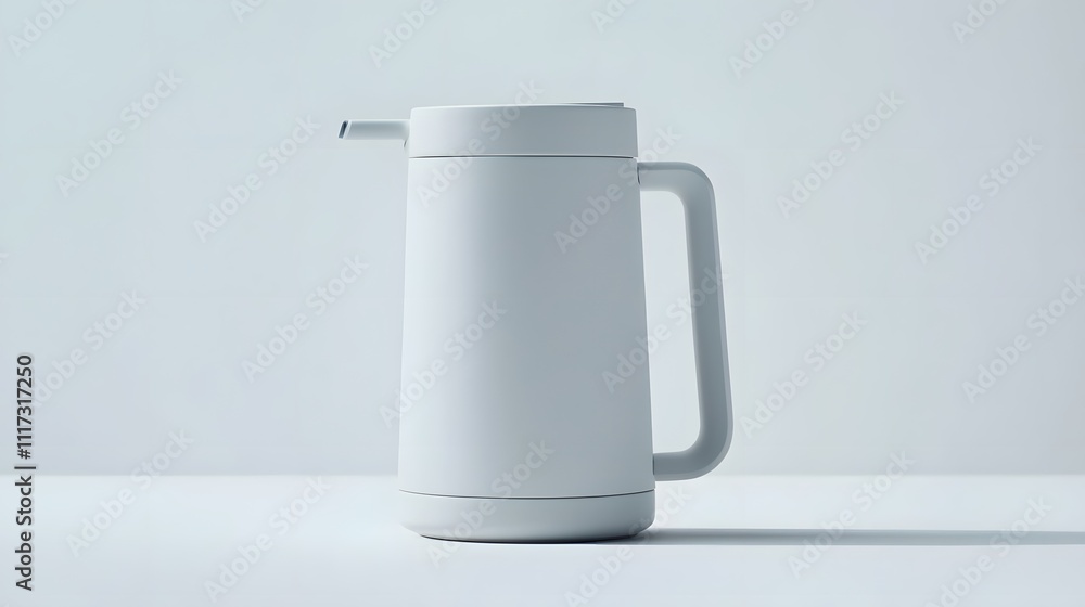 ceramic water dispenser with a minimalist design, isolated on a pristine white background. Ceramic appliances ceramic water dispenser with a minimalist design, isolated on a pristine white background. Ceramic appliances