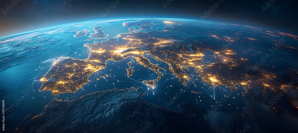A digital banner featuring the concept of global business, showcasing interconnected networks and globe icons in light blue tones with dynamic network connections,
A digital banner featuring the concept of global business, showcasing interconnected networks and globe icons in light blue tones with dynamic network connections,