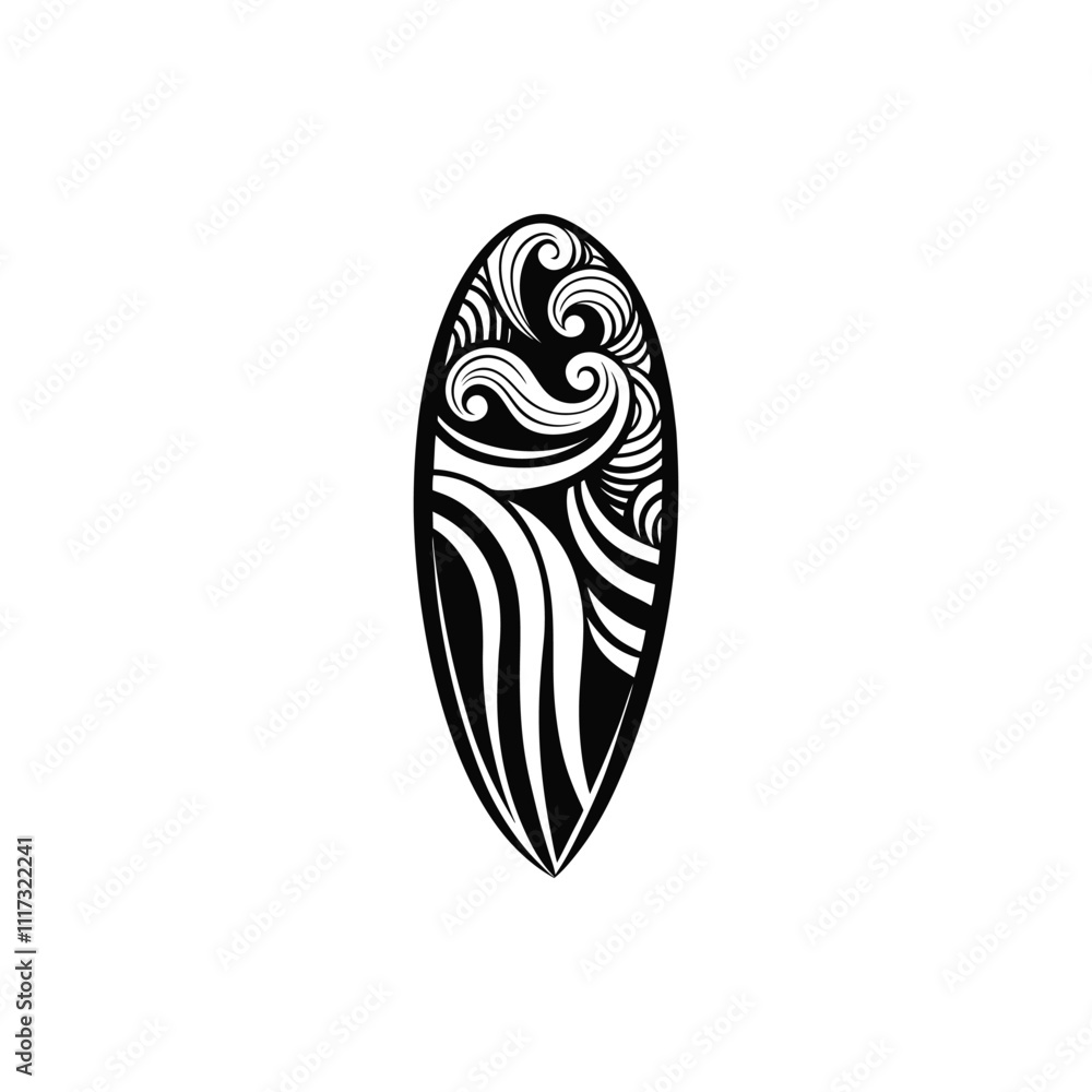 Beach Vibes Surfboard Vector Illustration Beach Vibes Surfboard Vector Illustration