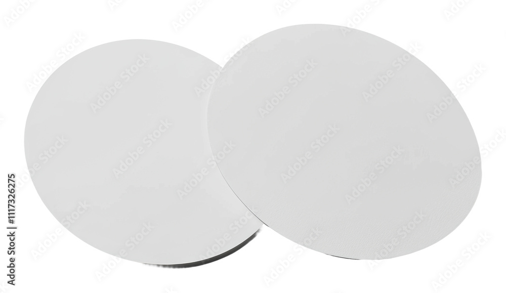 Circular white discs for crafting projects, cut out - stock png. Circular white discs for crafting projects, cut out - stock png.