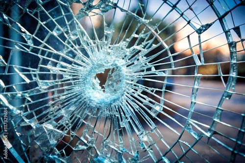 broken sphere on black