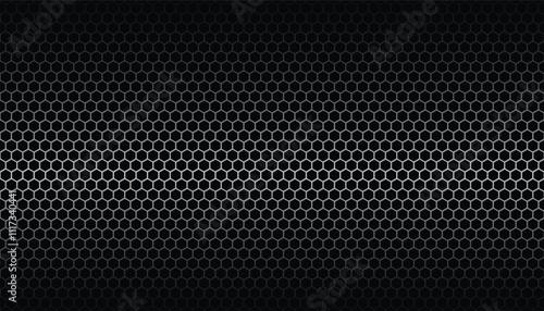 Black iron speaker grid texture. metal steel grid with polygon holes reflection on black background. abstract polygonal pattern background. aluminum wire mesh material texture