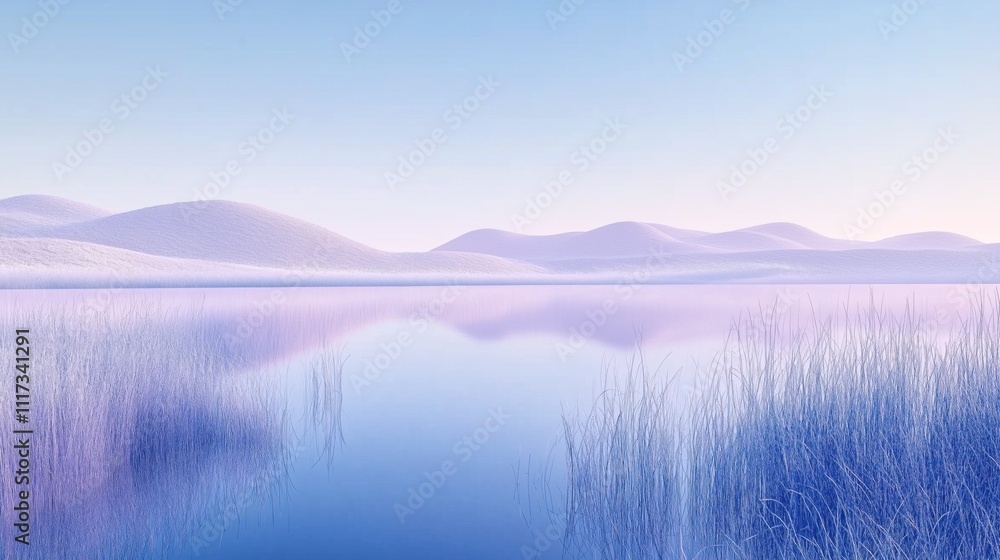 Obraz premium lake and mountains 