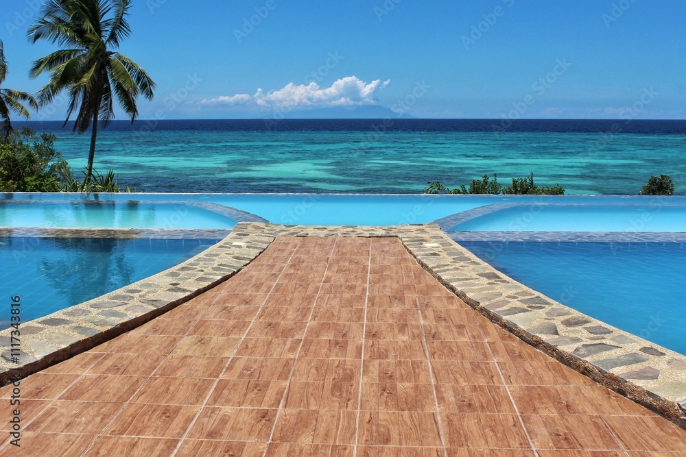 Serene Oceanfront Infinity Pool at Anda Pearl Premiere Resort Serene Oceanfront Infinity Pool at Anda Pearl Premiere Resort