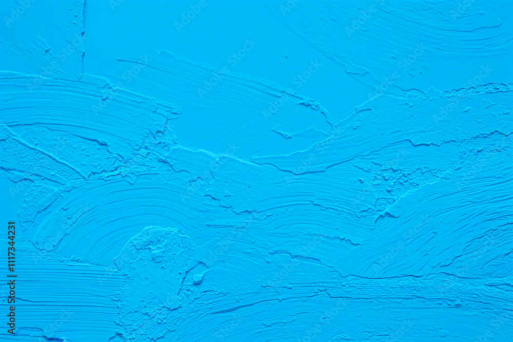 Fototapeta premium Blue Paint Wall Background Texture 