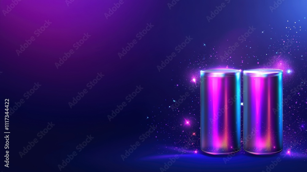 Vibrant drink can design digital art colorful background modern aesthetic creative concept for branding Vibrant drink can design digital art colorful background modern aesthetic creative concept for branding