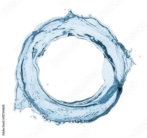 High-Quality PNG round water gyre splash isolated on white background – High Resolution photo