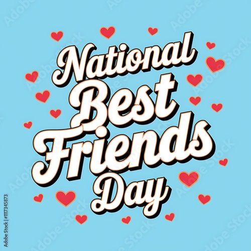 Wallpaper Mural National Best Friends Day Celebration Hearts Torontodigital.ca