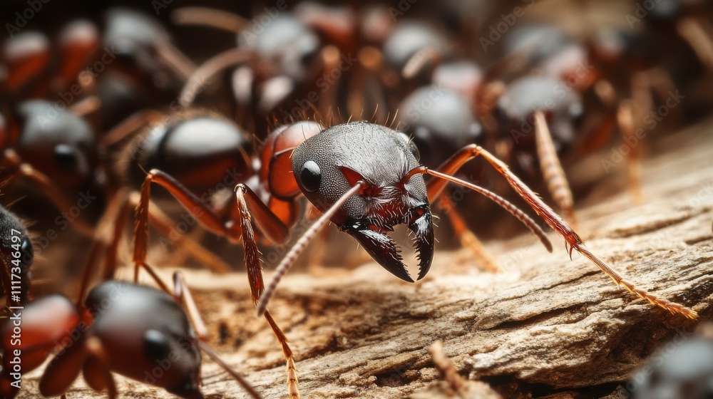 Ant Colony Crawling into Kitchen Cabinet Ant Colony Crawling into Kitchen Cabinet