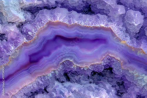 Wallpaper Mural Abstract mineral art with ultra violet purple agate Torontodigital.ca