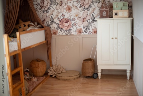interior of a beautiful fairy-tale and magical children's room