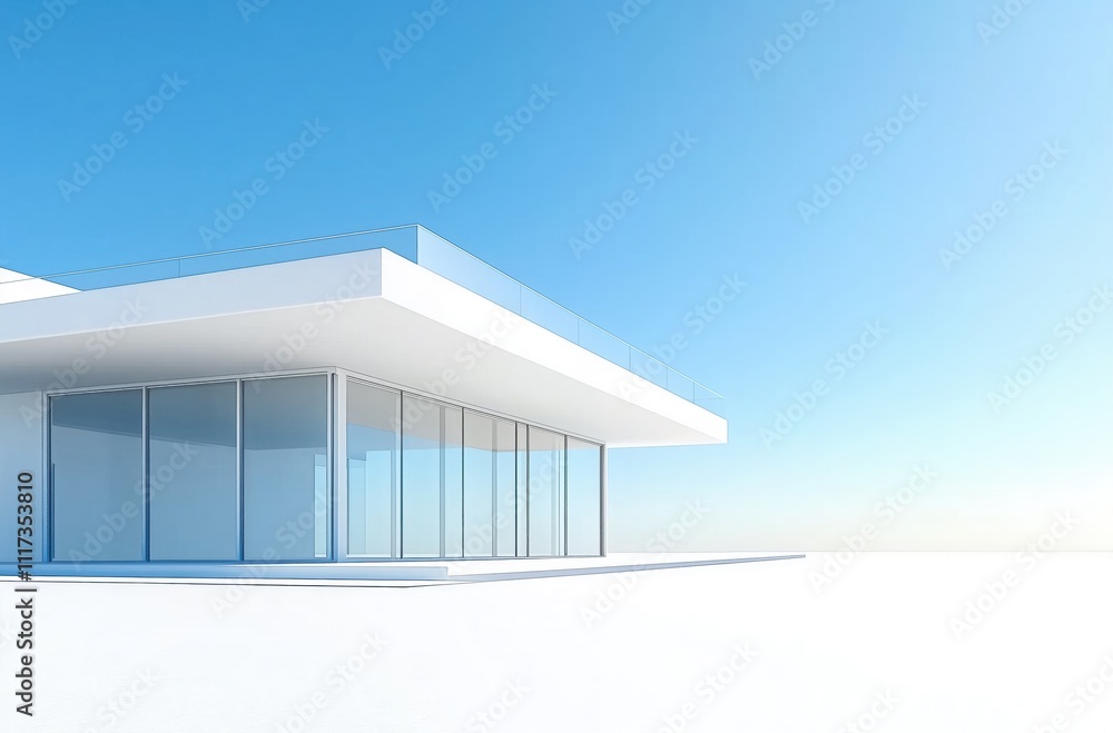 modern house with blue sky
modern house with blue sky