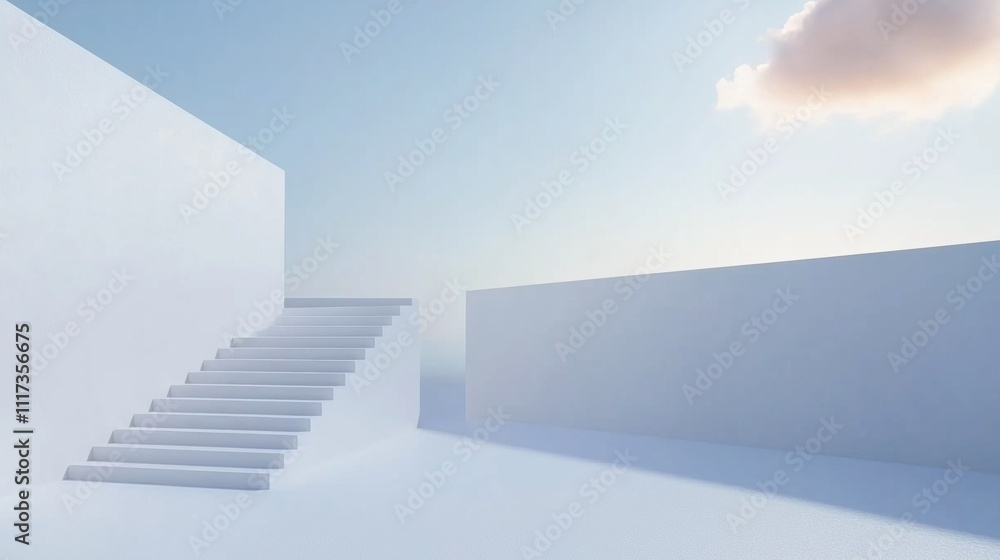 Fototapeta premium stairway to sky 