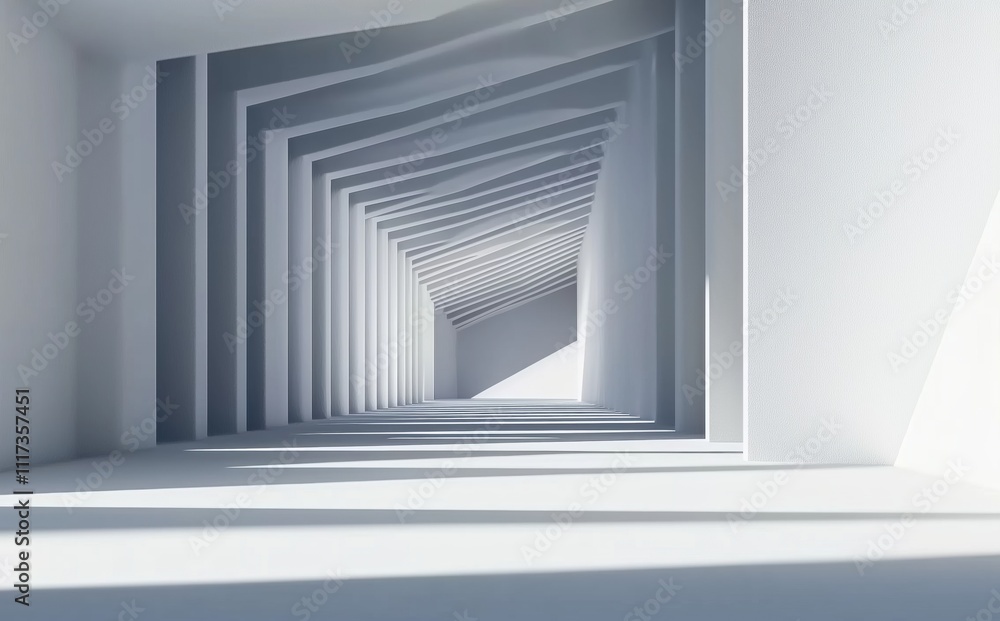 Obraz premium empty white room