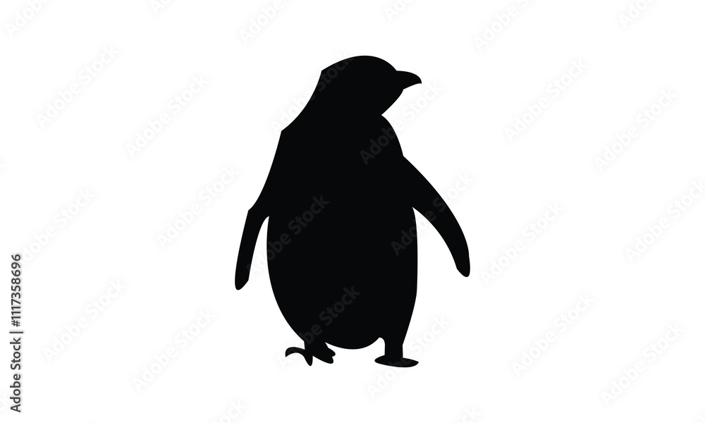 Fototapeta premium Penguin Bird Silhouette Design And Vector Illustration. 