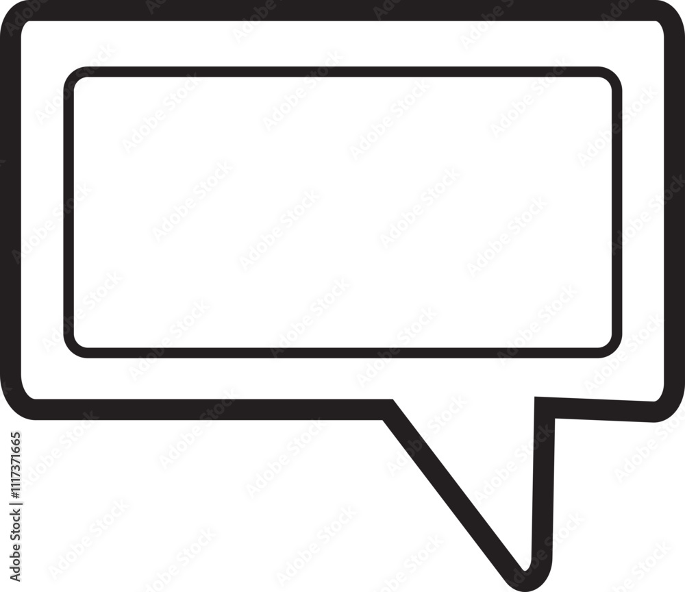 Pixel speech bubble icon. Text box Sticker for social network chats and games. Vector illustration in trendy black outline art style. Empty rectangular template isolated on transparent background. Pixel speech bubble icon. Text box Sticker for social network chats and games. Vector illustration in trendy black outline art style. Empty rectangular template isolated on transparent background.