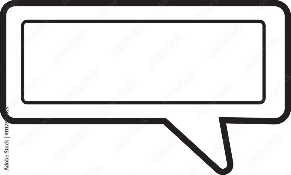 Pixel speech bubble icon. Text box Sticker for social network chats and games. Vector illustration in trendy black outline art style. Empty rectangular template isolated on transparent background. Pixel speech bubble icon. Text box Sticker for social network chats and games. Vector illustration in trendy black outline art style. Empty rectangular template isolated on transparent background.