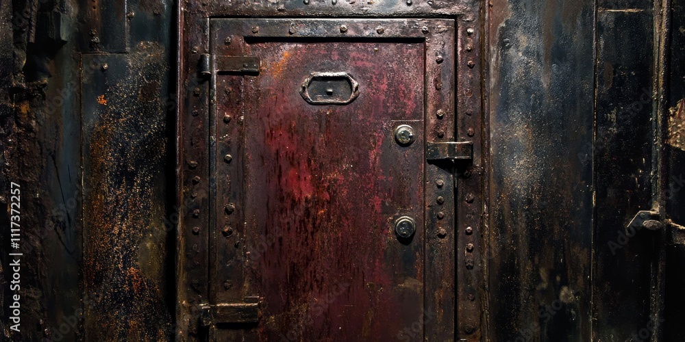 A hermetic door representative of unique designs found in bunkers, showcasing the intriguing features of a hermetic door often seen in historical contexts. A hermetic door representative of unique designs found in bunkers, showcasing the intriguing features of a hermetic door often seen in historical contexts.