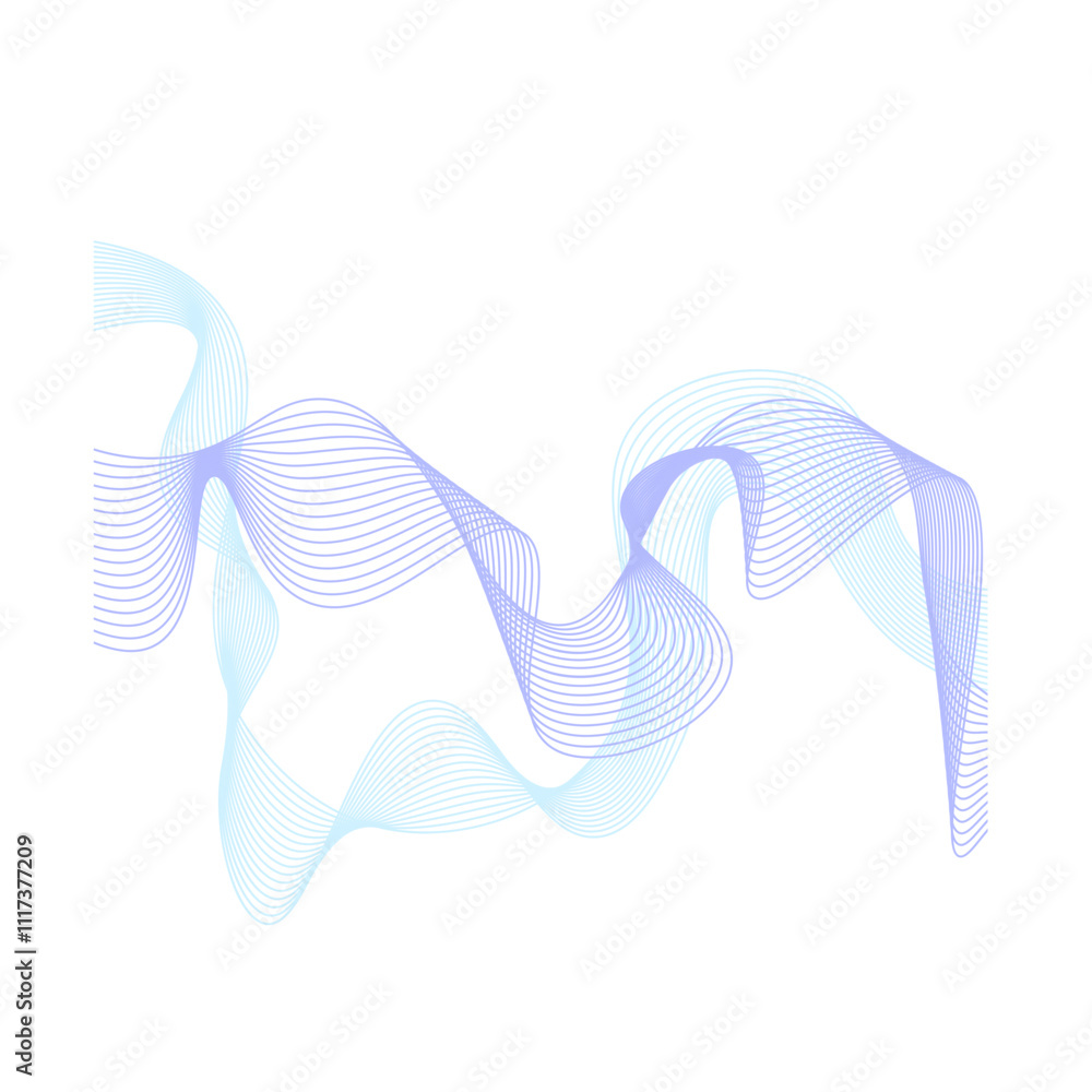Abstract Flowing Wave Lines Abstract Flowing Wave Lines