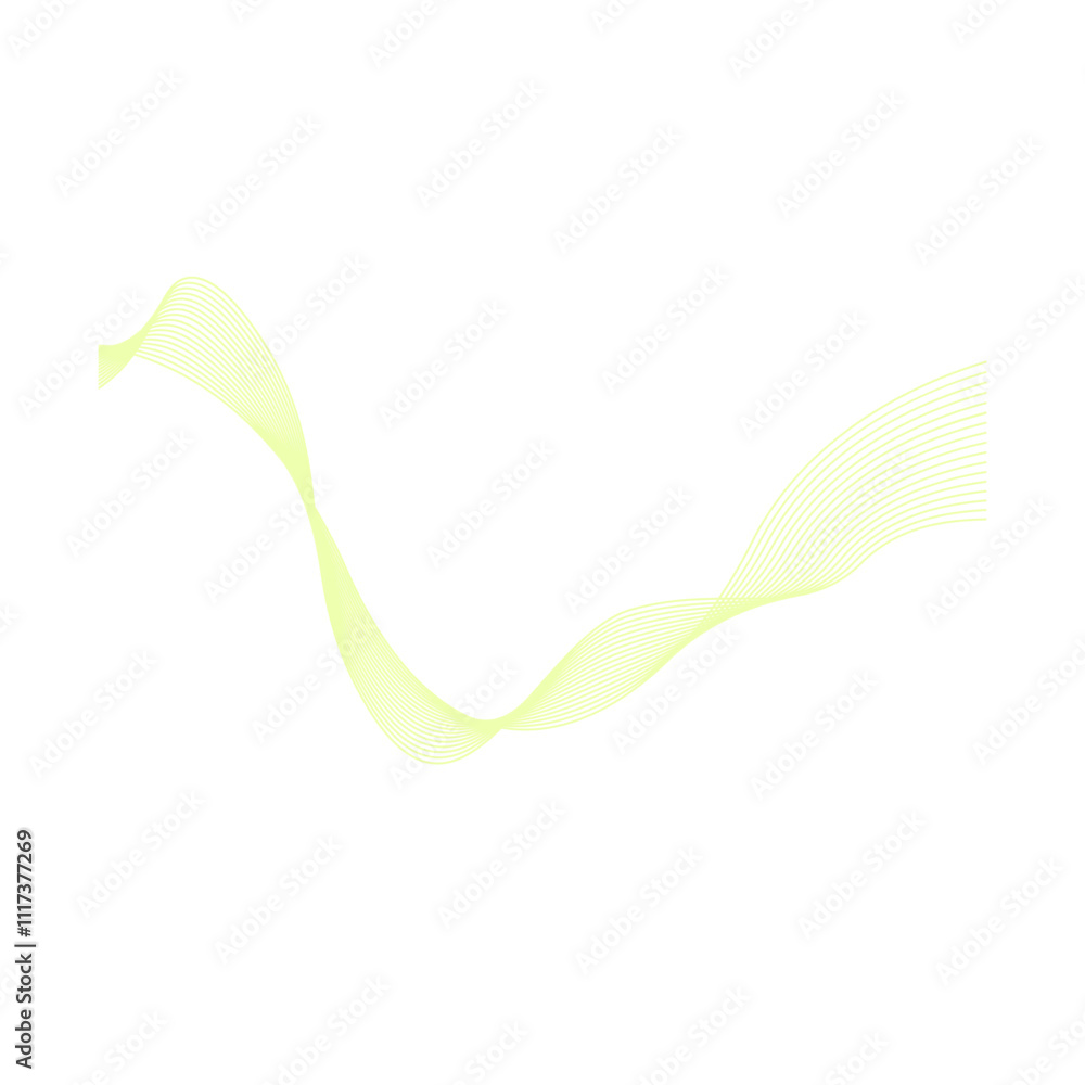 Abstract Flowing Wave Lines