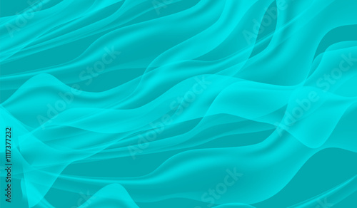 Realistic Fluttering Cloths Background Vector