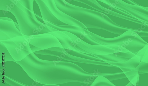 Realistic Fluttering Cloths Background Vector