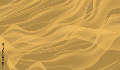 Realistic Fluttering Cloths Background Vector