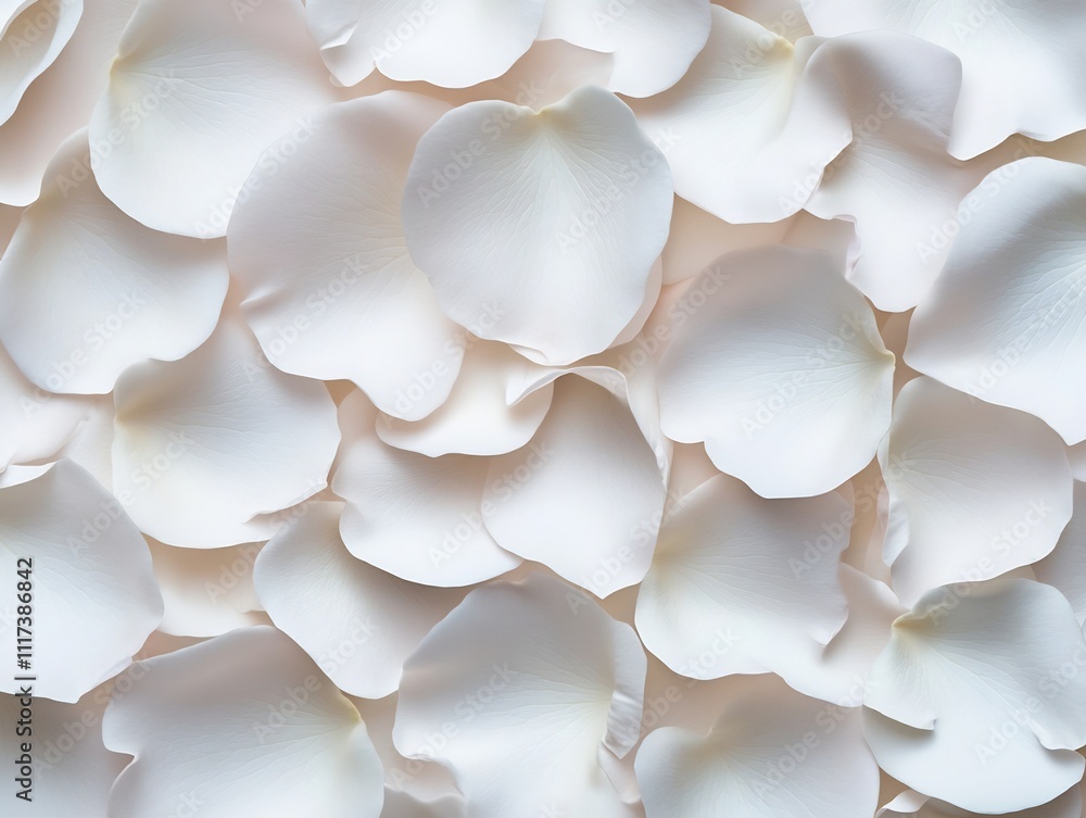 Close Up Layers of Delicate White Rose Petals with Dramatic Shadows Close Up Layers of Delicate White Rose Petals with Dramatic Shadows