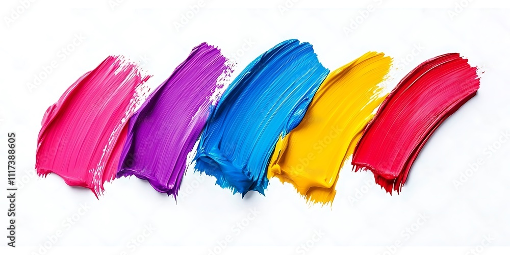 Fototapeta premium Soft watercolor texture with harmonious colors Water color on white background 