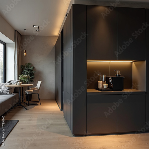 모던과 클래식의 조화: 거실과 주방 인테리어 디자인
Harmony of Modern and Classic: Living Room and Kitchen Interior Design