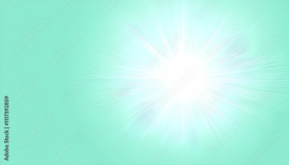 Abstract light burst background in pastel mint green and white, perfect for website banners, presentations, or social media. Abstract light burst background in pastel mint green and white, perfect for website banners, presentations, or social media.