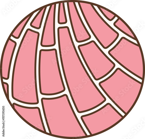Round Shape Mexican Pan Dulce, Conchas