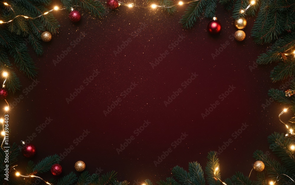 A festive wreath made of pine branches adorned with colorful Christmas lights, creating a warm and inviting holiday atmosphere. A festive wreath made of pine branches adorned with colorful Christmas lights, creating a warm and inviting holiday atmosphere.