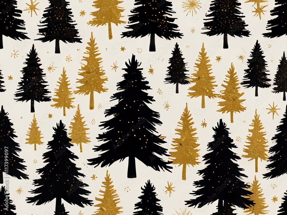 Fototapeta premium christmas trees background,christmas trees collection