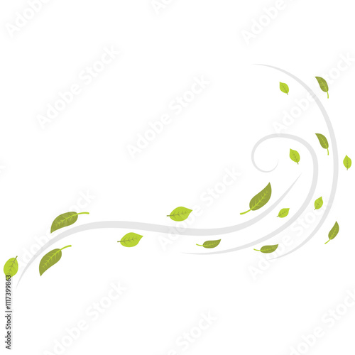 Wind Blowing Leaf