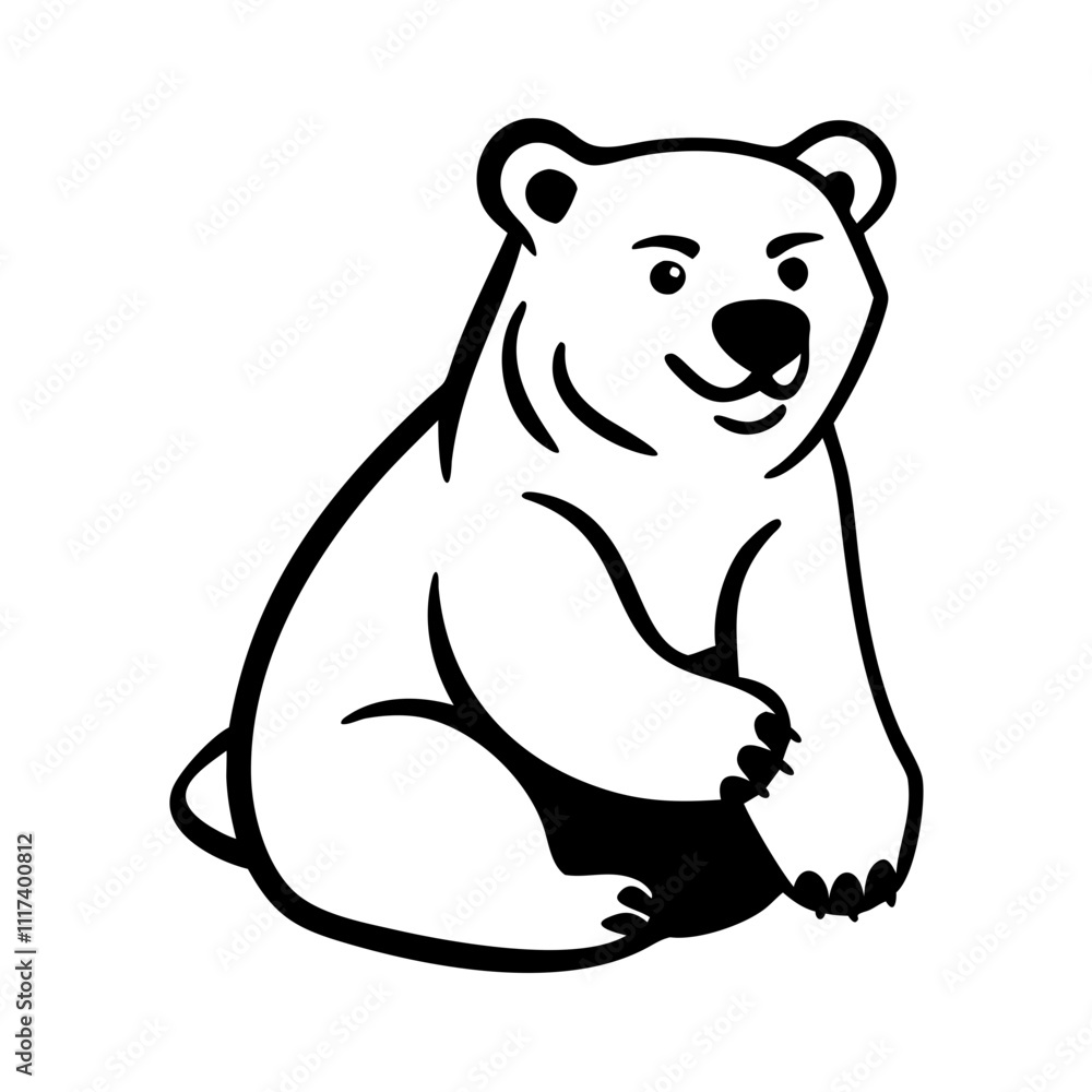 polar bear silhouette, christmas vector icon - silhouette vector art of polar bear, symbolizing holiday celebrations. christmas silhouette. polar bear silhouette, christmas vector icon - silhouette vector art of polar bear, symbolizing holiday celebrations. christmas silhouette.