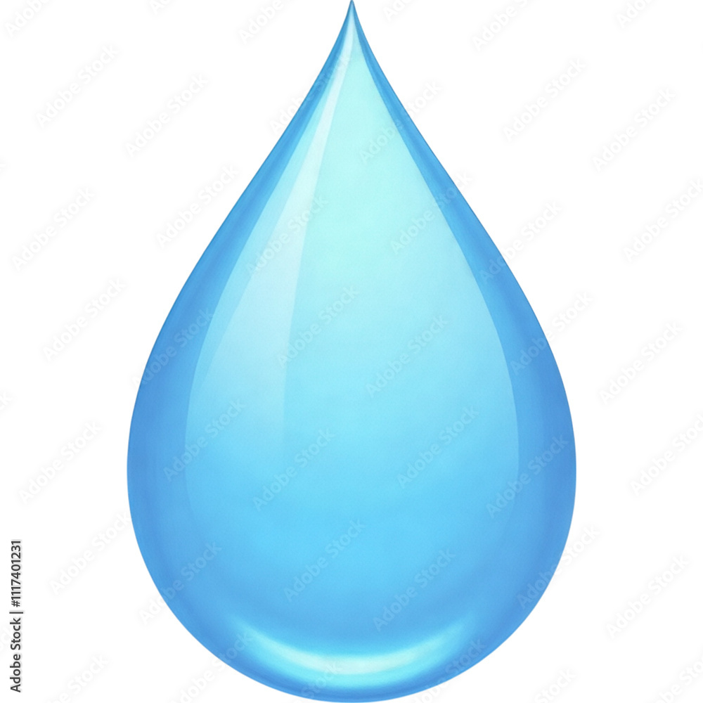 Blue drop of water Blue drop of water