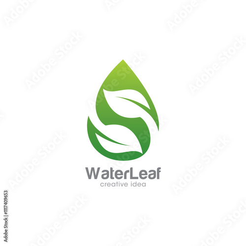 Creative Drop Water Concept Logo Design Template